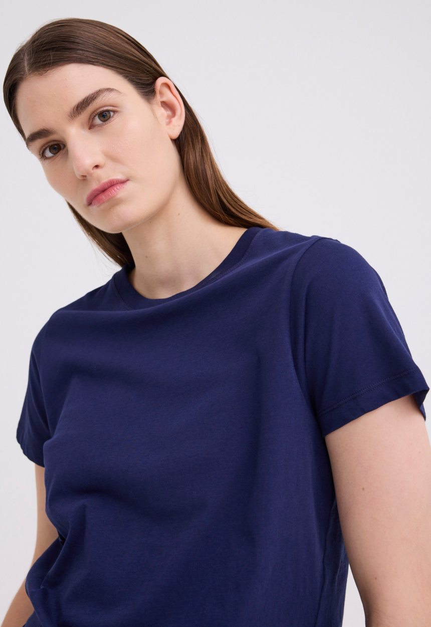 Jac + Jack Verte Organic Cotton Tee - Paton Blue